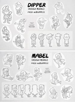 thunderfoxjt:  afterhoursanimationschool:  Gravity Falls Model Sheets  now that’s some wicked sheets 
