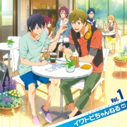 hairuka:  i’m so fucking angry at this picture, look at this i’m so mad i will never not be mad about this look at that and tell me haru and makoto don’t look like gay college couple haru is voluntarily sharing his earbuds with makoto he is going