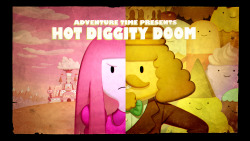 Hot Diggity Doom - title carddesigned by Tom Herpichpainted by Joy Angpremieres Friday, June 5th at 6/5c on Cartoon Network
