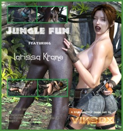 Vik3DX’s brand new comic is now in stores! Archaeologist  Larissa Krane, currently on vacation, encounters a simple yet curious  native deep within the jungle. Unleashing her slutty side, she gives him  a treat he&rsquo;ll never forget..83 high quality