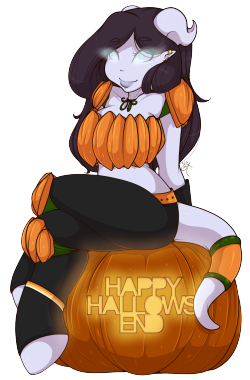 I needed a little break so I decided to finish up a redraw thing I’ve been poking at in Clip Studio Pro (still figuring out that program slowly yet surely!)A redraw of this old thing from 2013 of Madii in her Hallow’s End pumpkin armor! What a cutie!I