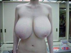 And that was the last growth update she posted on her blog, back in 2001. Rumor has it, she&rsquo;s still alive and well&hellip; her tits having grown so enormous that she is immobile.