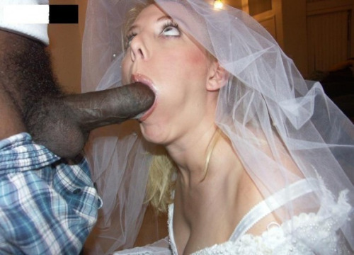 White brides black cock fucking