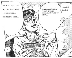 hey-rogby:  This is my favourite picture of Rohan Kishibe and only because Duwang makes it even better