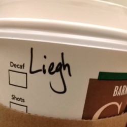 I even spelled it for her.oh well.hahaha it&rsquo;s funny! #fail #starbuck #namedspelledwrong #ievenspelleditout #what #why #coffee #addiction