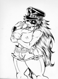 Day 21 of Inktober! Non-ecchi drawing of Poison :) 