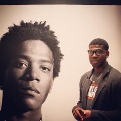 iamnotjody:  Celebrating Blackout day at the Basquiat exhibit.. HAPPY BLACKOUT DAY PEOPLE!! 🙇🏾🙇🏾