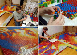 srsfunny:  Rubik Cube Arthttp://srsfunny.tumblr.com/