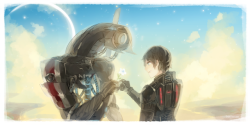 batensan: A gift for Shepard-Commander.