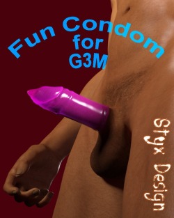 Styx-Design has a new condum that’s fun and comes in a bunch of colors! This new product is ready for Genesis 3 Males and compatible in Daz Studio 4.9 ! Check the link for more info! Fun Condom For Genesis 3 Male  http://renderoti.ca/Fun-Condom-For-Genesi