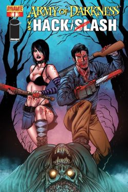 mymovienews:  Army of Darkness vs. Hack/Slash Mini-Series Coming this Summer  Over six months ago we reported to you that this comic was in the works and now it looks like Dynamite is finally ready to release the horror crossover we’ve all been waiting