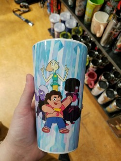 Hey! I think I found something new for your merch list! I saw this weird glass in fye today. Its pint glass sized, but opaque and ceramic like a coffee mug. - @cheapskatebleedinqueerAwesome, thank you!