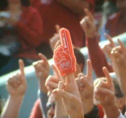 Why do you need a foam finger of a finger for your finger? Silly&hellip;&hellip;..