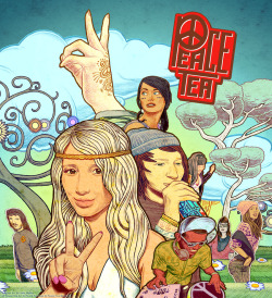 johnmalloyartist:  Peace Tea: Warped Tour Art &amp; Point of Sale Designs Layered Illustrations &amp; Designs for Peace Iced Tea for Vans Warped Tour and Point of Sale Promotions  Love this stuff. **Follow Cars,Women,Weed And Other Stuff** cwwaos.tumblr.c