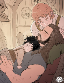 ~Support me on Patreon~A patron requested Dad!Thorin doing something cute with Frodo ;w;