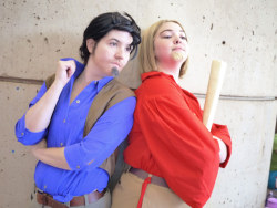 koalasrdelicious:  lithefider:  Photos I took of Alexa and Cait, who were Tulio and Miguel from Road to Eldorado!  Bonus Hiccup and Emperor Kuzco.  hey guys Lithe got awesome pictures of Cait and I! Wooo! 