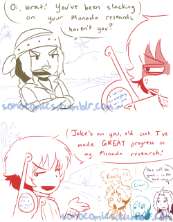 sonoci:  sonocomics:  Dunban tried to tell a oneliner after this to prove Shulk wrong, but it only proved him right   They act like he’s not a scientist or something