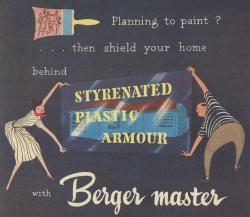 mid-centurylove:  Detail from Berger Paint ad, 1953 