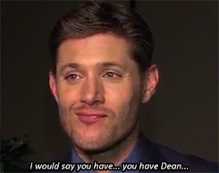 carnilia:  yaelstiel:  yaelstiel: Jensen Ackles TCA 2014 (x)   I really hope it will be disastous for Crowley….   GIVE IT TO ME NOW 