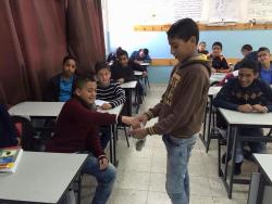 frompalestinewithlove:  These twelve year old students of Taqou’a in Bethlehem are trying to raise the required amount of bail money for their classmate’s release from Israeli jail. Their classmate, Mohammad Jamil (12), was recently arrested by Israeli
