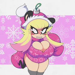sfjr-art:    ~ Tiffy Christmas Wishes 2015 ~  Merry Christmas! Have an angry mouse.. (as seen in this giant Xmas collab!)Furious Red edition. I would hang her on my tree for sure! lol &lt;3&gt;&gt; Support me on Patreon! &lt;&lt;Tumblr // DeviantART //