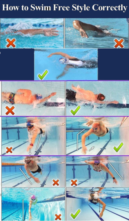 Freestyle swimming tricks