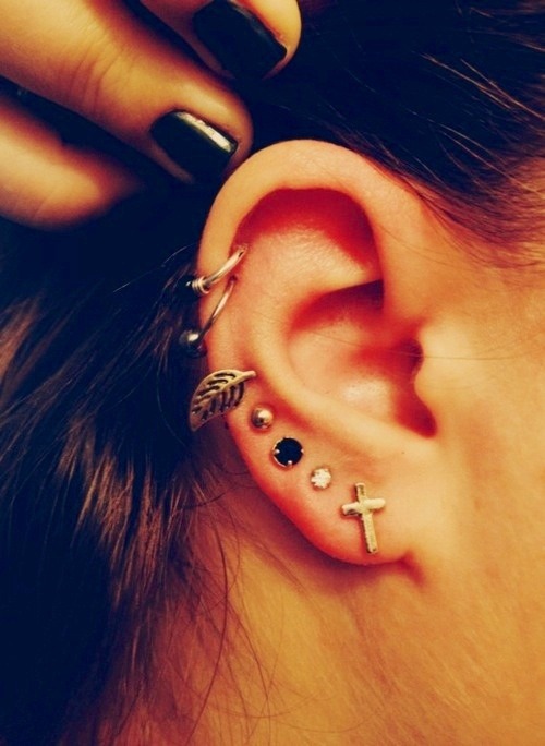 cute cartilage earring | Tumblr