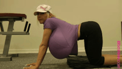 biggerandbigger:  i wish i could be her spotter. she definitely needs someone to make sure her back is straight while she does her exercises since her tits are so fucking heavy