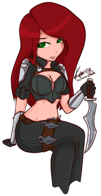 I told you I&rsquo;d eventually draw some LoL art! Katarina the Sinister Blade