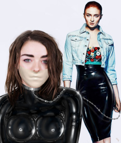 varys4prez:  Sunday Stories - Sophie And Maisie 1Ever since Sophie Turner came over to visit a couple of months ago, I couldn’t stop thinking about her. Natalie and Emilia were incredible when they decided to partake in our crazy bondage experiences,