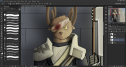 WIP of some art that’s but one of many, many things to do for a side project. My deer boy was never supposed to look mean but I think it’s fitting.And I’ve noticed I’ve spelt ‘guard’ wrong in the file name before anyone points it out to me