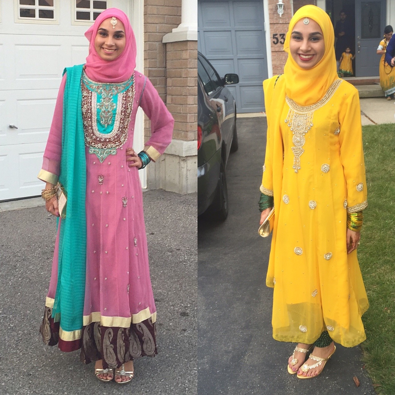 Fashion hijab muslim girls wedding
