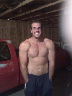 ksufraternitybrother:     Jon, a hockey player/farmer from the Midwest now living in California. I have a video of him which I’ll be uploading too.Fuck he’s sexy     KSU-Frat Guy:  Over 18,000 followers . More than 12,000 posts of jocks, cowboys,