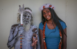 fughtopia:  A grandfather’s dream come true: proud Aboriginal elder dances with granddaughter at graduation Aboriginal elder Gali Yalkarriwuy Gurruwiwi has travelled from a  remote island north-east of Arnhem Land to Victoria, to perform a  special