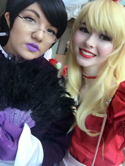 thefaustianspider: Also please don’t ever forget how good we looked in drag (in drag? Drag on drag?)   Kyoya: Myself  Tamaki: @riotvixen 