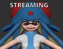 floreum:  Streaming some Splatoon fanarts! Drop on by!  They really should release an official splatoon tentacruel/cool outfit. Also I want splatoon in smash bros. And mario kart. And whatever else. I finally realize I want a Wii U