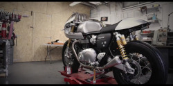 caferacerpasion:  Triumph Thruxton R Cafe Racer by Down &amp; Out Cafe Racers | www.caferacerpasion.com