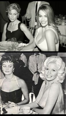 dailyactress:  Julie Bowen and Sofia Vergara reenacting Sophia Loren and Jayne Mansfield