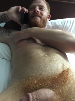 gingerobsession:  A whiff of ginger pubes makes a man happy for a whole year. Add +6 years if it’s Bennett Anthony’s ginger pubes. 