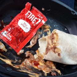 realashleyskyy:  Sauce correct! I won’t finish. Lunch was blah. Been forever since I had Taco Hell.. Never thought I’d say this… But I haven’t missed it. (I’ll change my mind next time I’m shitfaced.)  FIRE . IS HOW I FUCK AND HOW I EAT HER
