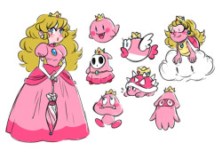 mayakern:super mario odyssey but instead you’re peach and you use the sneaky parasol from paper mario to turn into enemies