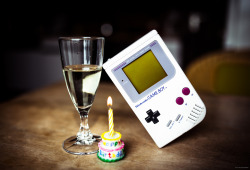 it8bit:  Happy 25th Birthday Nintendo Game Boy The Game Boy is an 8-bit handheld video game device developed and manufactured by Nintendo. It was released in Japan on April 21, 1989, in North America in August 1989, and in Europe on September 28, 1990.