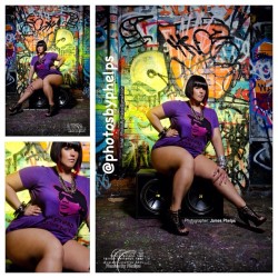 @missladymills  wanted to get in another shoot before the mega storm tonight  embracing the roots of rap for this shoot #thickgirl  #bbw  #thighs #ass #heels  #rap #easye #tshirt #photosbyphelps  #westcoast #drdre #plusfashion  #biggirl