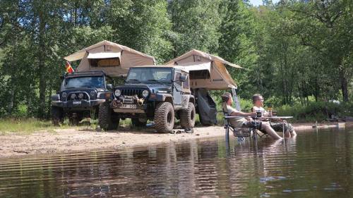Camping tents by jeep #3