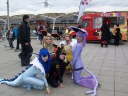 MCM Expo May 28th - Pokemon by Ninja-Zexion Oh yeah, i saw these eeveelution cosplays when i was looking up stuff to make that list. Eeeeee &lt;3