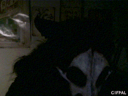 snipershouse:  Made some gifs of the gorey skull mask’s jaw movement and such.    Holy fuck!!! That mask is scary and beautiful all at the same time:)
