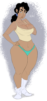 kazzroyale: Happy New Years!  Here… Have some lovely Lani…. Sketch of a new OC…   &lt;3