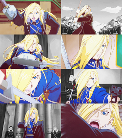 flareons:  Olivier Mira Armstrong + her sword 