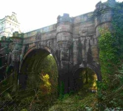 Overtoun Bridge, Dumbarton, Scotland- built in 1859 - something unexplained and evil compels hundreds of dogs to leap off this bridge to their deaths in the exact same spot each year, people to commit suicide, and even a murder of a young child by his