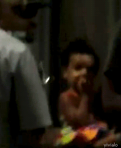 thedarkchocolatedandy:  bitchiethoughts:  yivialo:  omg lol Blue Ivy with BB and Jay in Fortaleza Brazil  Yasss get into the 1st gif tho!!!!!!!   That first gif is straight “How about you shut the fuck up,”